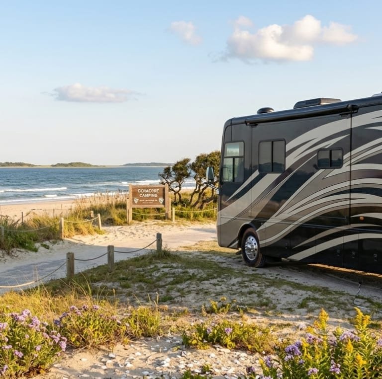RV at the beach